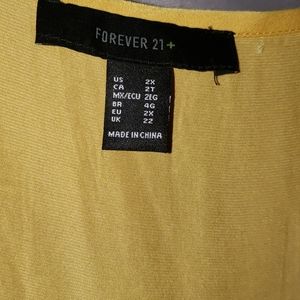 Forever21 mustard colored maxi dress